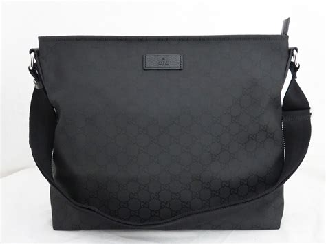 gucci gg nylon messenger bag|gucci nylon messenger bag canvas.